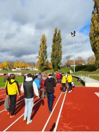 Einweihungsrunde im neuen Stadion
